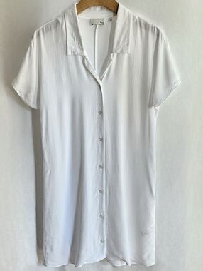 Aritzia Wilfred Free Radhika White Shirt Dress